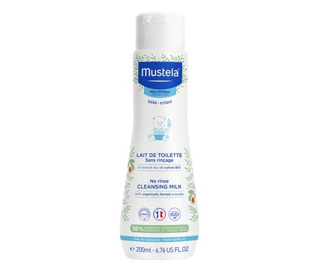 Mustela Lait De Toilette Sans Rinçage À L'Avocat Bio 200ml