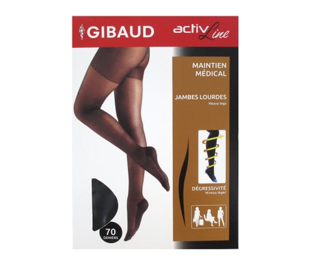 Gibaud Activline Medical Medias Mujer Negro T2 1ud