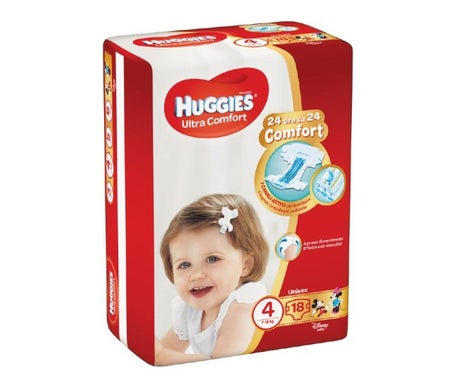 Huggies Ultra Comfort Couches T4 18uts