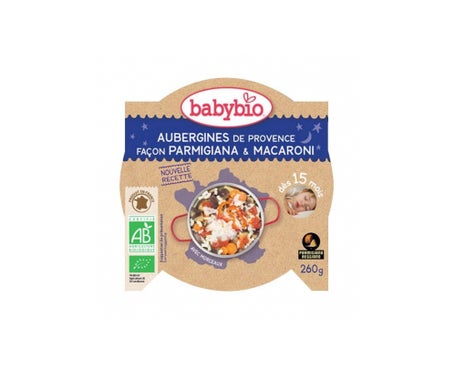 Babybio Assiette Bonne Nuit Bio Légumes Pâtes à l'Italienne et Parmesan dès 15 mois 260g
