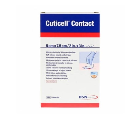 Leukoplast Cuticell Contact Gaze 5cmx7.5cm 5uts