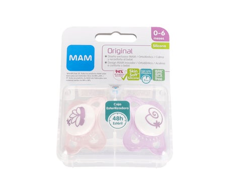 Mam Baby Soother Original Silicone 0-6 M 2uts