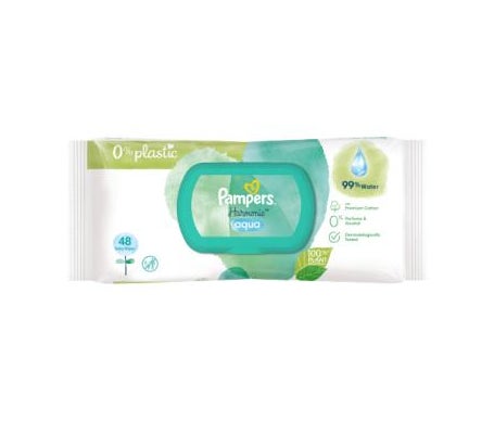 Pampers Pampers Lingettes Bébé 0% Plastique 48uts