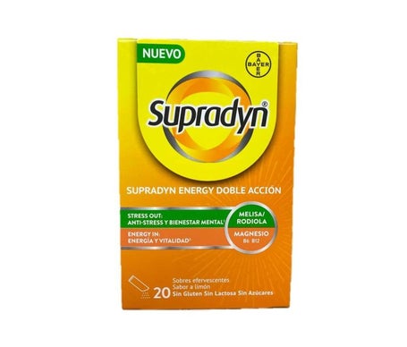 Supradyn Energy Double Action 20 Sachets Effervescents