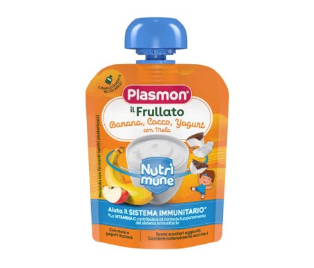 Plasmon Nutri Mune Banane Coco Yaourt Pomme Bio 85G