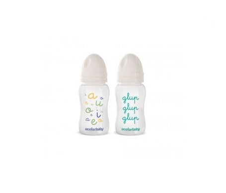 Acofarbaby bouteille bouteille tétine silicone tétine large bouche 330ml 1pc