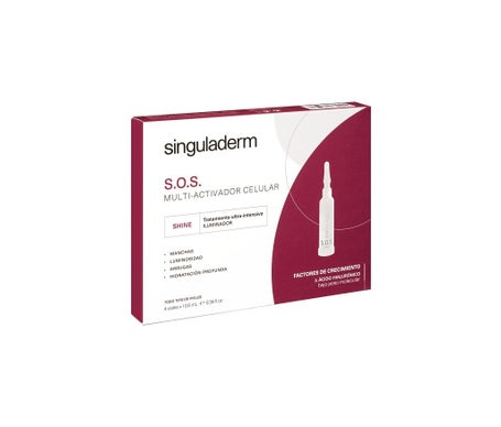 Singuladerm S.O.S Shine 4 Flacons x 10,5 ml
