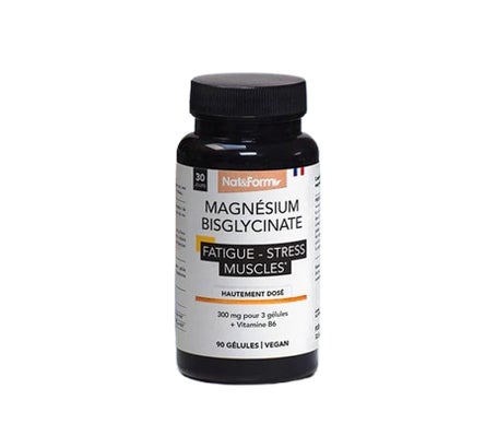 Nat&Form Bisglycinate de Magnésium 1500mg 90 Gélules