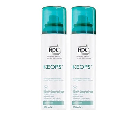 Roc Keops Desodorante Spray Seco 2x150ml