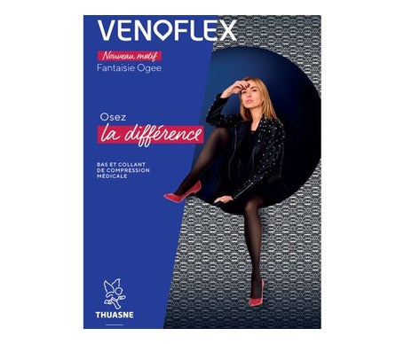 Thuasne Venoflex 2 Ogee Bas Noir Taille N2 1 Paire