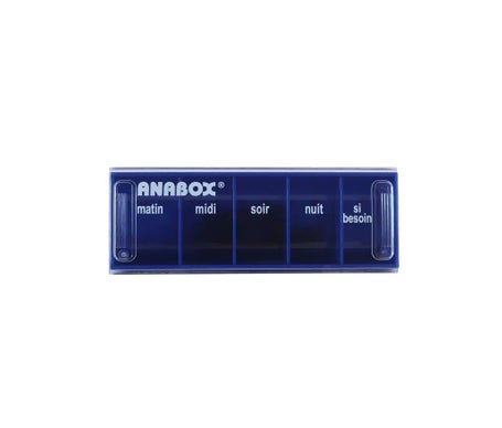 Anabox Pilulier Jour Bleu Foncé 1ut