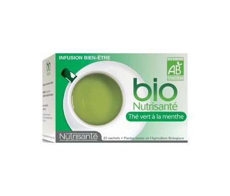 Nutrisanté Infusion Bio Thé Vert À La Menthe 20 Sachets