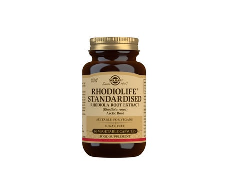 SOLGAR  Extrait de Racine de Rhodiola 60 G&eacute;lules V&eacute;g&eacute;tales