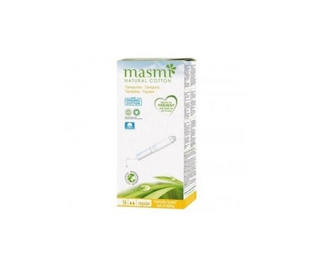 Masmi Tampons Avec Applicateur Biodégradable Régulier 16 pcs