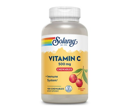 Solaray Vitamine C 500Mg Arôme Cerise 100caps