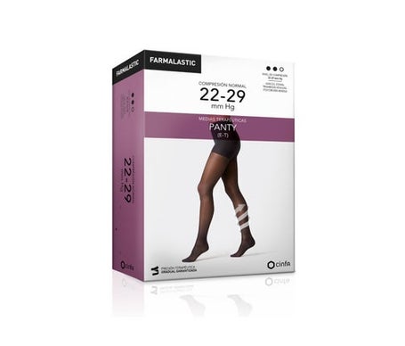 Farmalastic Panty-high to waist (E-T) Compression Normale T-Reina Noir