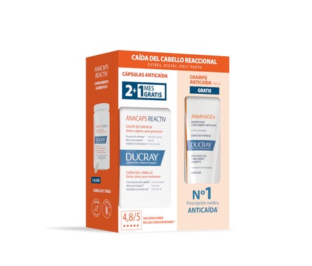 Ducray Anacaps Reactive + Anaphase+ Shampooing Antichute 100ml