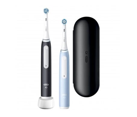 Oral-B Io3 Duo Matt Ice Brosse Dents Électrique Bleu Noir 2uts