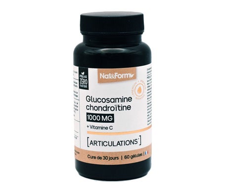 Nat&Form Glucosamine Chondroïtine 1000mg 60 Gélules