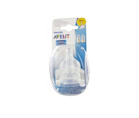 Avent Tétine Airflex Silicone Débit lent 0 mois+