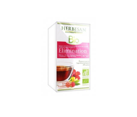 Herbesan Infusion Hibiscus Framboise Citron Elimination Bio 20 sachets