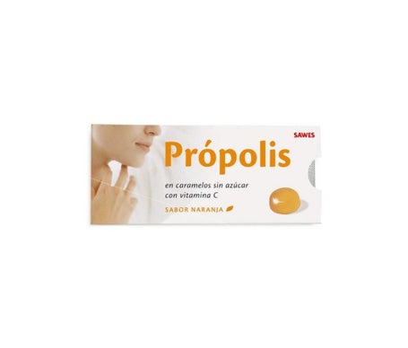 Sawes Bonbons à la propolis goût orange sans sucre 22g