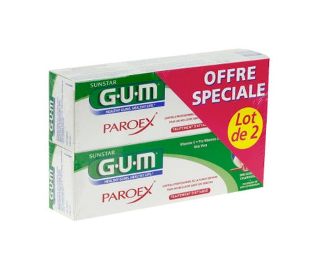 gum Paroex gel Dentifrice Lot De 2 x 75 ml
