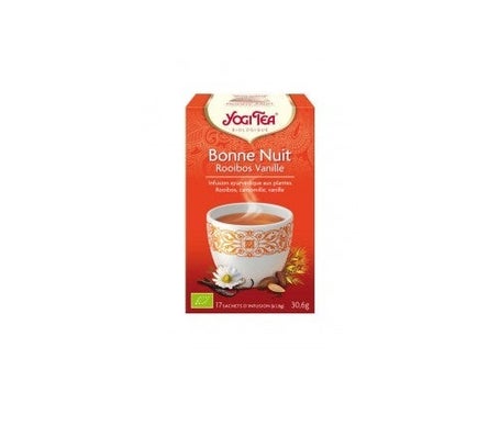 Yogi Tea Infusion Ayurvédique Bonne Nuit Rooibos Vanille Bio 17 sachets