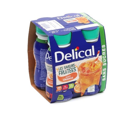 Delical Boisson Fruitée Orange 4x200ml