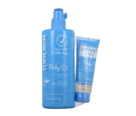 Topicrem Baby Lait Ultra-Hydratant + Gel Lavant 75Ml 500Ml