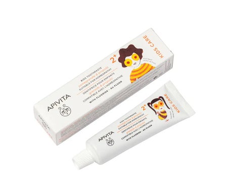 Apivita Kids 2+ Children's Dental Cream Fruit Flavor With Pomegranate And Pr