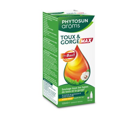 Phytosun Arôms Sirup Toux Gorge Max 120ml