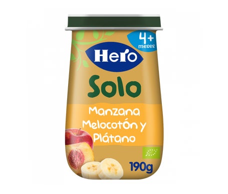 Hero Baby Solo Pomme Pêche et Banane 190g