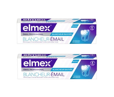 Elmex Pack Dentifrice Blancheur Émail 2x75ml
