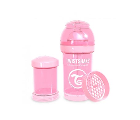 Biberon anti-colique TwistShake Rose 180ml