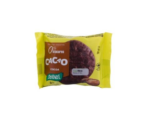 Santiveri Digestive Cacao Cracker Sans Sucre 3x27g
