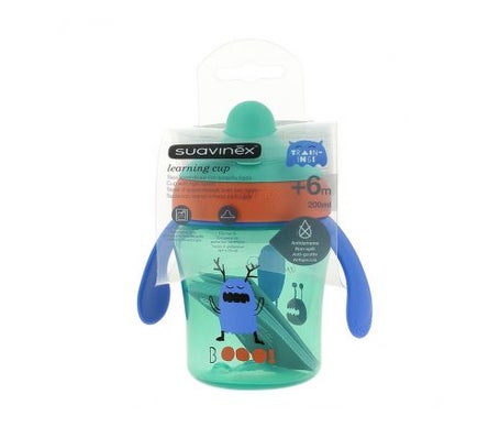 Suavinex Tasse D’Apprentissage Antifuite +6m Booo Verte 200ml