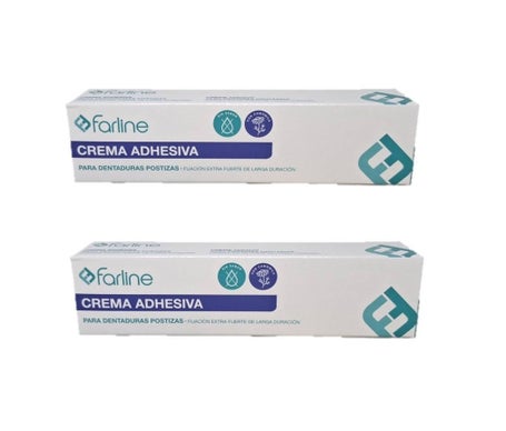 Farline Crema Adhesiva Prótesis Dental 2x40g
