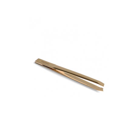 Innoxa Pince à Épiler Mors Biais Dorée Inox 9,6cm