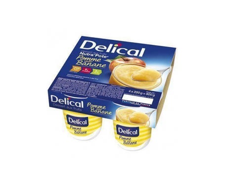 Delical Nutra Pote Pom/Ban 200g X4