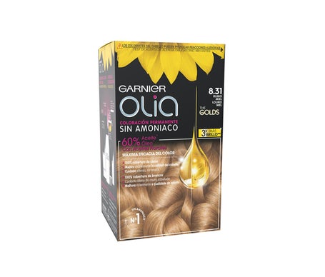 Garnier Olia Colorant permanent N°8.31 Honey Blonde 4 pièces
