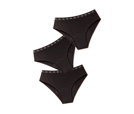 FreeU Pack Logos Culotte Premières Menstruations Noir 18A 2uts