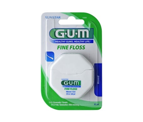 Gum Fine-Floss Fil Dentaire Ciré 55m