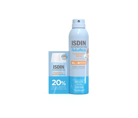 ISDIN Pack Pediatrics Fusion Water Magic 50 ml + Transparent Spray 250 ml