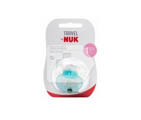 Sucette de voyage Nuk taille 1 silicone 1u 1u