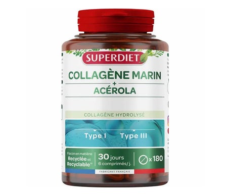 Superdiet Collagene Marino Acerola Integratore 180 Compresse Lotto L83378-image