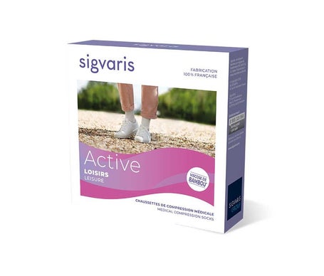 Sigvaris 2 Active Loisirs Calcetin Mujer Gris Normal TM 1 Par