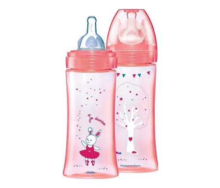Dodie Biberon Evolution+ 2Ème Âge Rose 330ml
