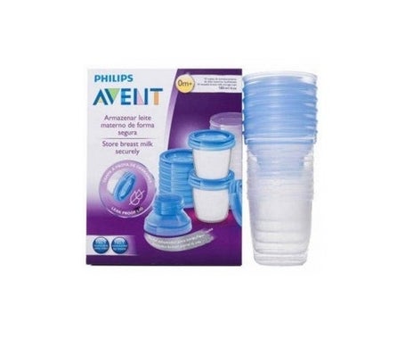 Avent Pots de Conservation pour Lait Maternel 5 x 180 ml