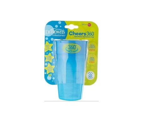 Dr Browns Tasse 360º sans embout Bleu 300 ml